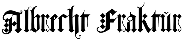 Albrecht Fraktur Font