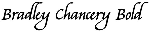 Bradley Chancery Bold Font