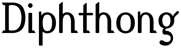 Diphthong Font