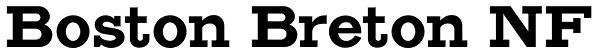 Boston Breton NF Font