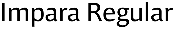 Impara Regular Font