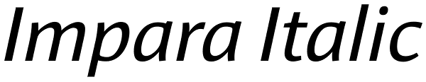 Impara Italic Font