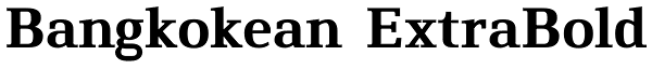 Bangkokean ExtraBold Font