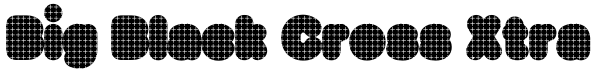 Big Black Cross Xtra Font