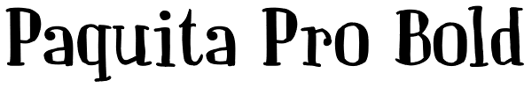 Paquita Pro Bold Font