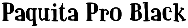 Paquita Pro Black Font