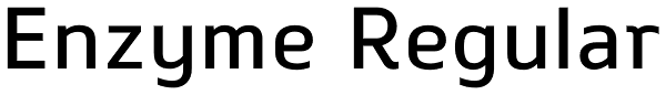 Enzyme Regular Font