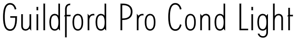 Guildford Pro Cond Light Font