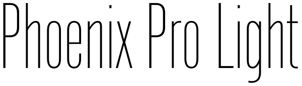 Phoenix Pro Light Font