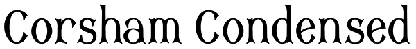 Corsham Condensed Font