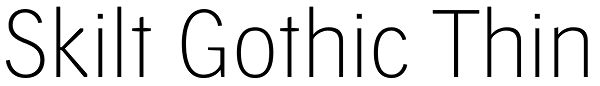 Skilt Gothic Thin Font