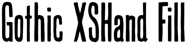 Gothic XSHand Fill Font