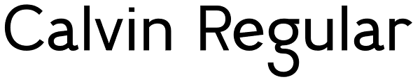 Calvin Regular Font