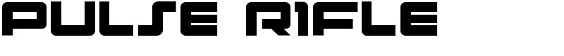 Pulse Rifle Font