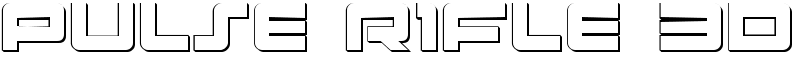 Pulse Rifle 3D Font