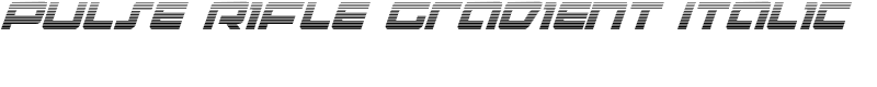 Pulse Rifle Gradient Italic Font