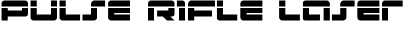 Pulse Rifle Laser Font