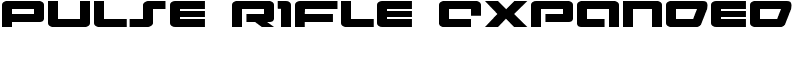 Pulse Rifle Expanded Font