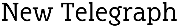 New Telegraph Font