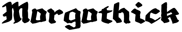 Morgothick Font