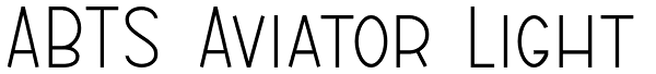 ABTS Aviator Light Font