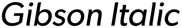 Gibson Italic Font