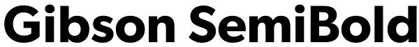 Gibson SemiBold Font