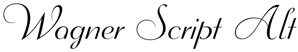 Wagner Script Alt Font