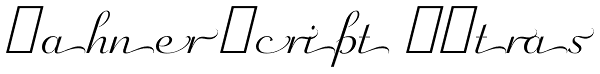 Wagner Script Extras Font