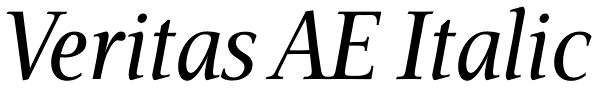 Veritas AE Italic Font