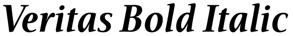 Veritas Bold Italic Font