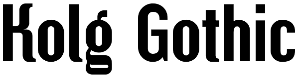 Kolg Gothic Font