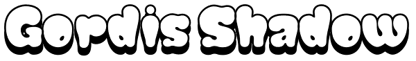 Gordis Shadow Font