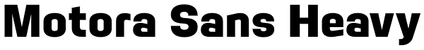 Motora Sans Heavy Font