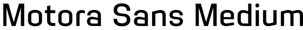 Motora Sans Medium Font