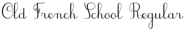 Old French School Regular Font