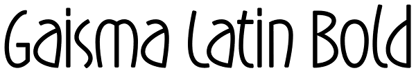 Gaisma Latin Bold Font