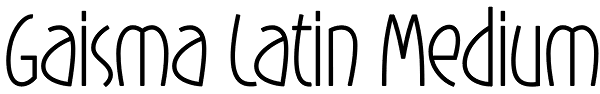 Gaisma Latin Medium Font