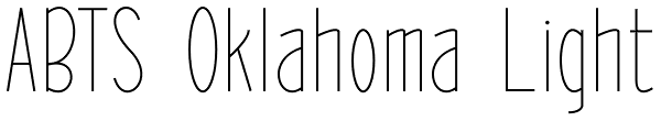 ABTS Oklahoma Light Font