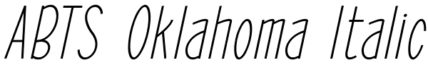 ABTS Oklahoma Italic Font