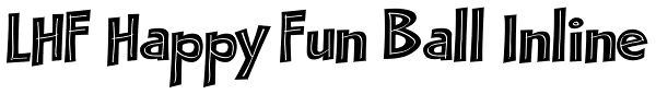 LHF Happy Fun Ball Inline Font