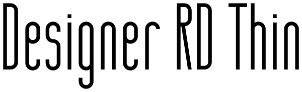 Designer RD Thin Font