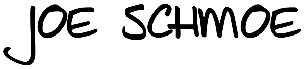 Joe Schmoe Font