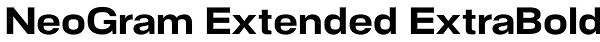 NeoGram Extended ExtraBold Font