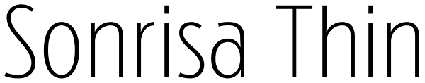 Sonrisa Thin Font