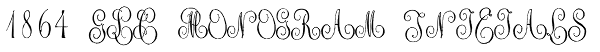 1864 GLC Monogram Initials Font