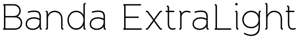 Banda ExtraLight Font