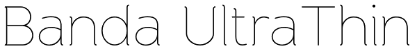 Banda UltraThin Font