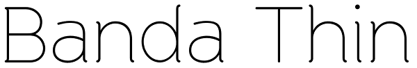 Banda Thin Font