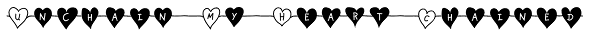 Unchain My Heart Chained Font